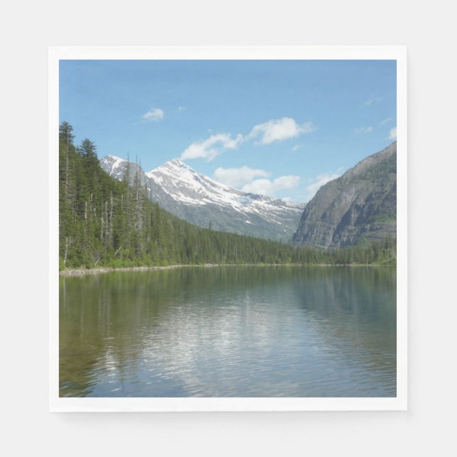 Avalanche Lake I in Glacier National Park Paper Napkins (Front)