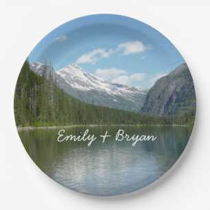 Avalanche Lake I in Glacier National Park Paper Plates