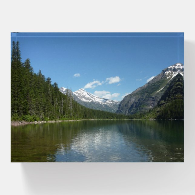 Avalanche Lake I in Glacier National Park Paperweight (Front)