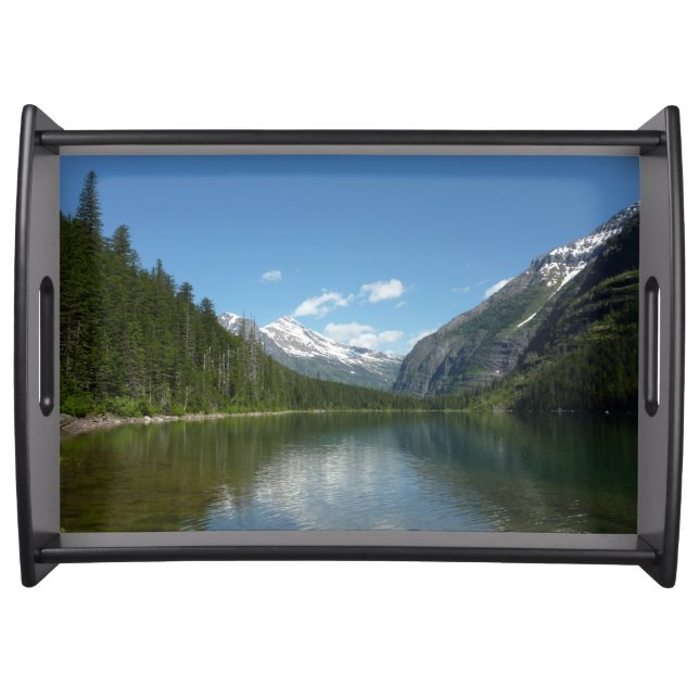 Avalanche Lake I in Glacier National Park Serving Tray (Front)
