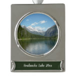 Avalanche Lake I in Glacier National Park Silver Plated Banner Ornament