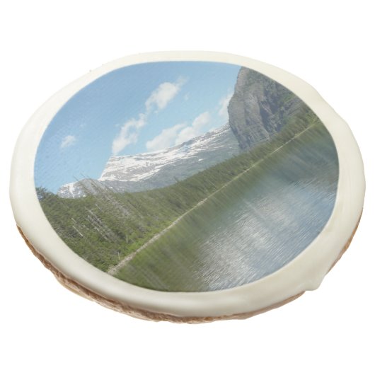 Avalanche Lake I in Glacier National Park Sugar Cookie (Angled)
