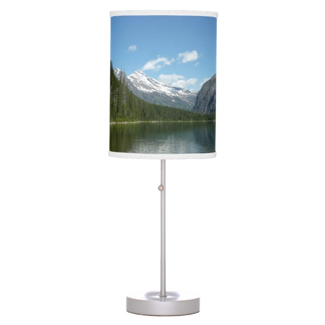 Avalanche Lake I in Glacier National Park Table Lamp (Front)