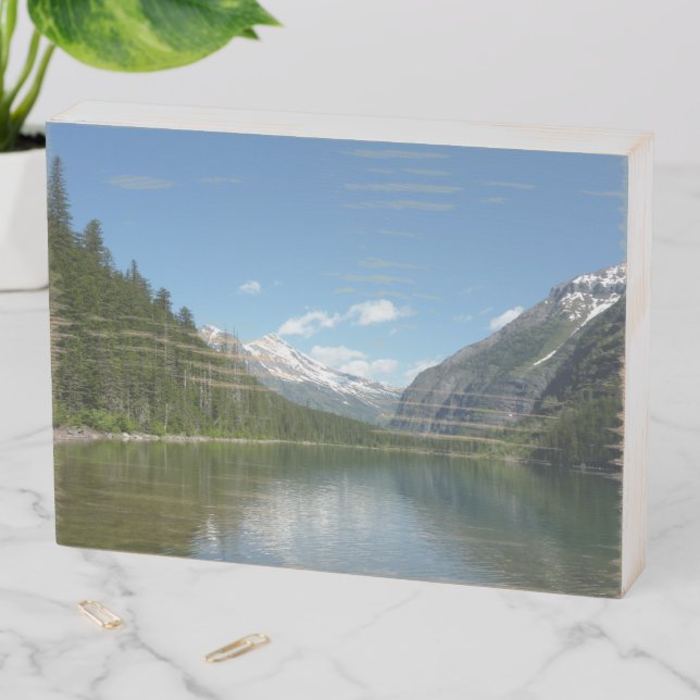 Avalanche Lake I in Glacier National Park Wooden Box Sign (In Situ Horizontal)