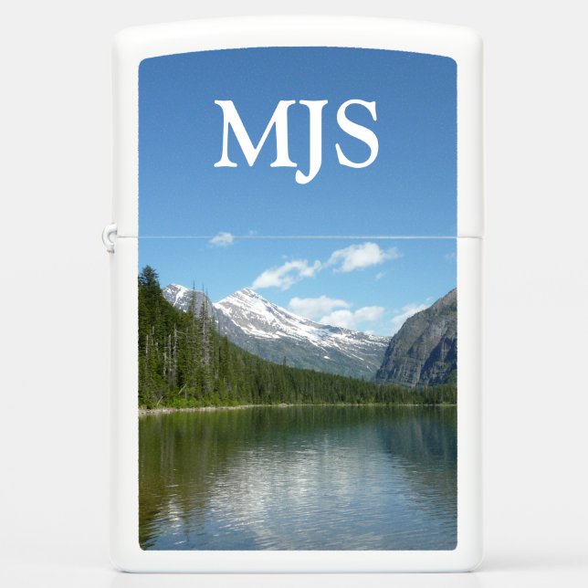 Avalanche Lake I in Glacier National Park Zippo Lighter (Front)