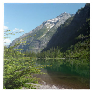 Avalanche Lake II in Glacier National Park Ceramic Tile