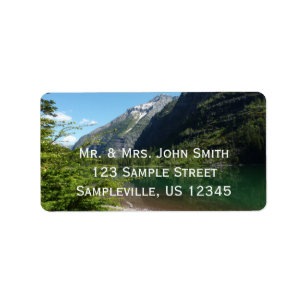 Avalanche Lake II in Glacier National Park Label