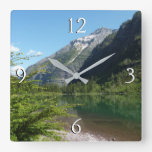 Avalanche Lake II in Glacier National Park Square Wall Clock