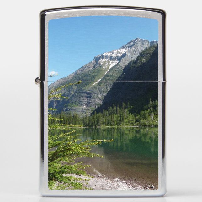 Avalanche Lake II in Glacier National Park Zippo Lighter (Front)