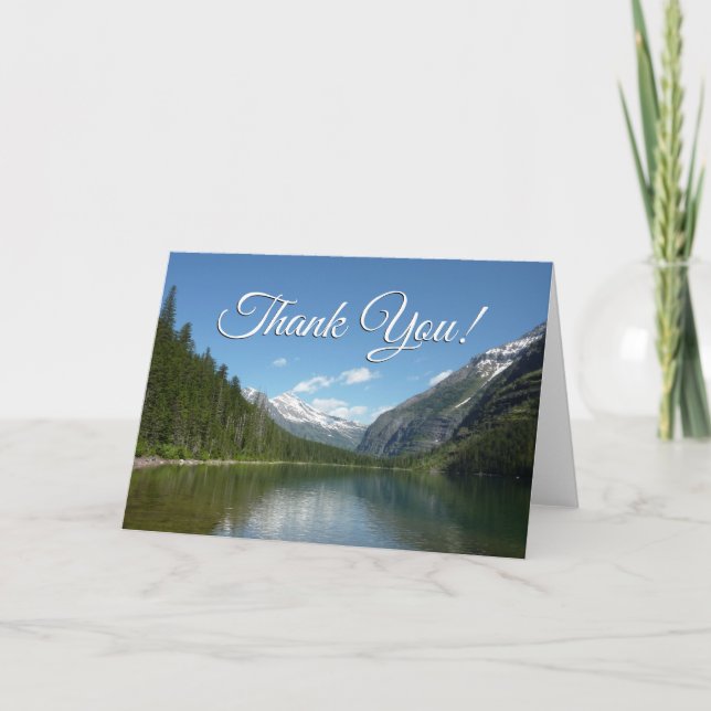 Avalanche Lake in Glacier National Park Thank You (Front)