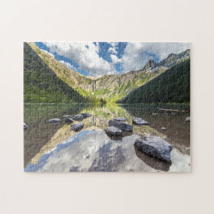 Avalanche Lake Montana. Jigsaw Puzzle