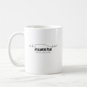 Avalanche Peak, Yellowstone Heartbeat. Coffee Mug