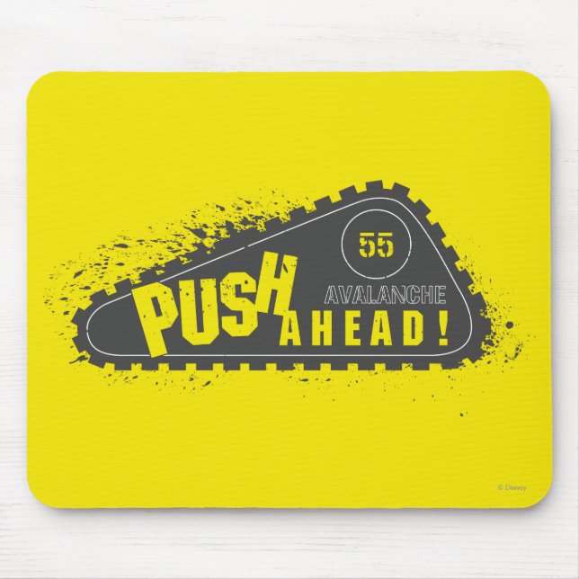 Avalanche Push Ahead! Mouse Pad (Front)