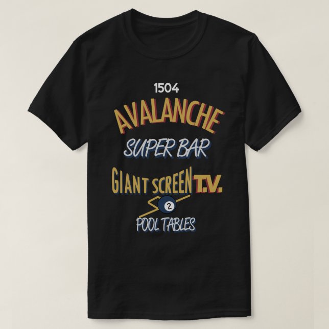 Avalanche Super Bar Marquette - Full Color T-Shirt (Design Front)