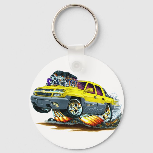 Avalanche Yellow Truck Keychain (Front)