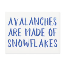 Avalanches are Made of Snowflakes, Blue Message
