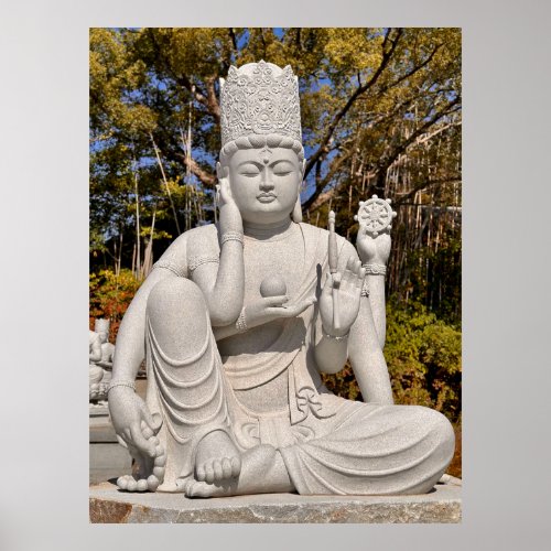Avalokiteshvara Statue Ishiteji Temple Poster
