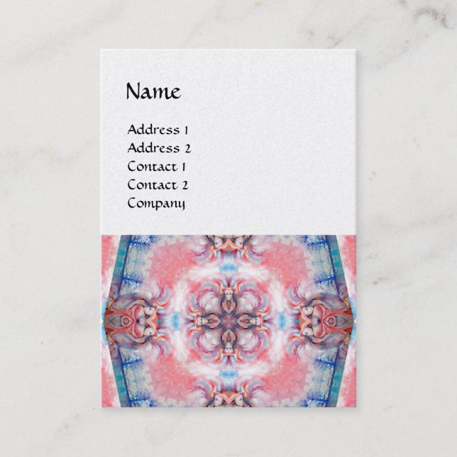 AVALON 4 ,pink purple blue Business Card (Front)