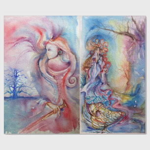 AVALON  AND LADY OF THE LAKE / Magic and Mystery Wrapping Paper
