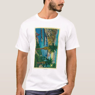 Avalon Bay, Santa Catalina Island from Skyline T-Shirt
