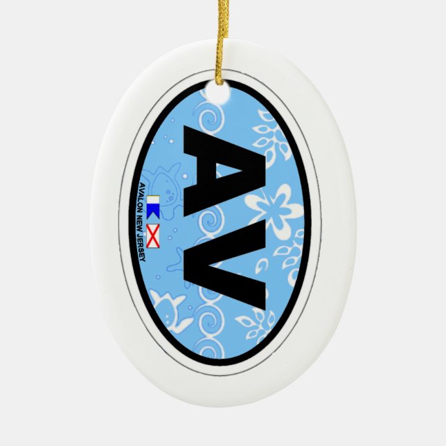 Avalon. Ceramic Ornament (Front)