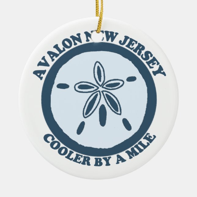 Avalon. Ceramic Ornament (Front)