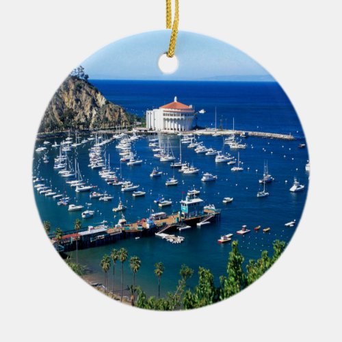 Avalon Harbor Catalina Ceramic Ornament