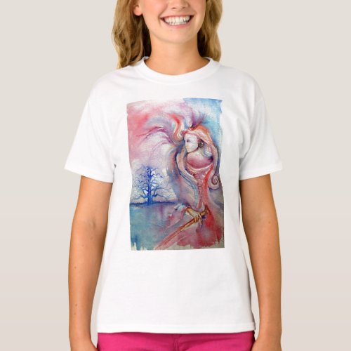 AVALON Lady Morgana Arthurian Legends Watercolor T_Shirt