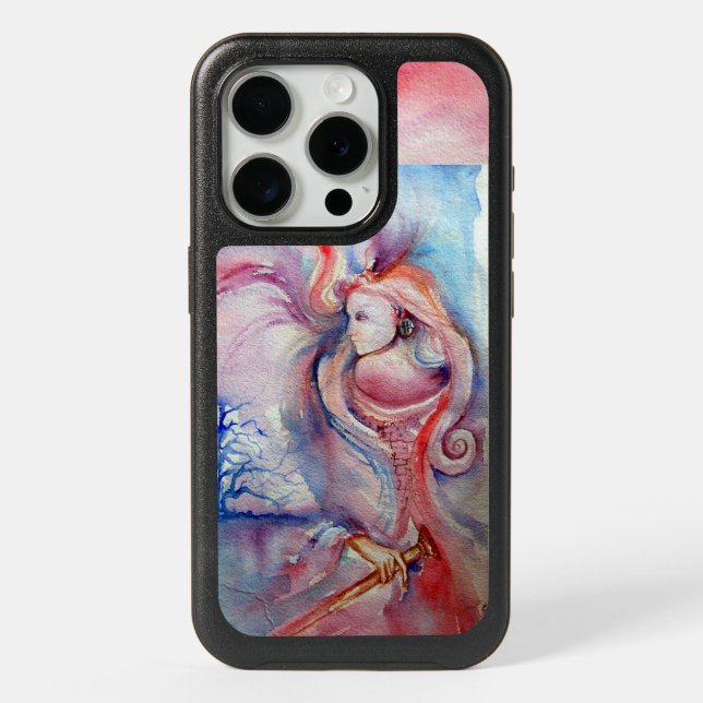 AVALON / Magic and Mystery Pink Blue Fantasy iPhone 15 Pro Case (Back)