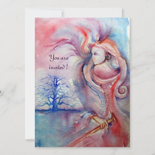 AVALON Magic and Mystery soft pink purple blue Invitation