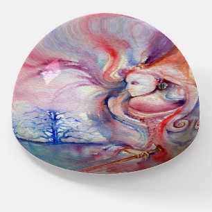AVALON, MORGAN LE FAY,Magic and Mystery Watercolor Paperweight