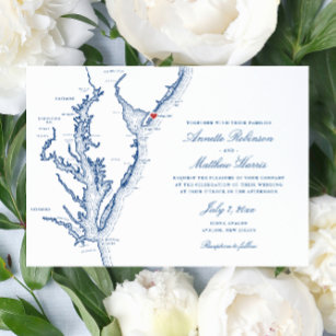 Avalon New Jersey Elegant Wedding Invitation