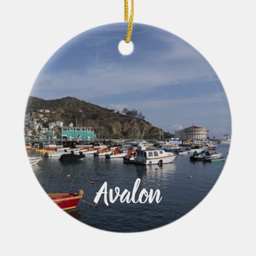 Avalon Panoramic Christmas Ornament