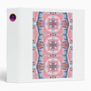 AVALON Pink Blue Abstract Fantasy 3 Ring Binder