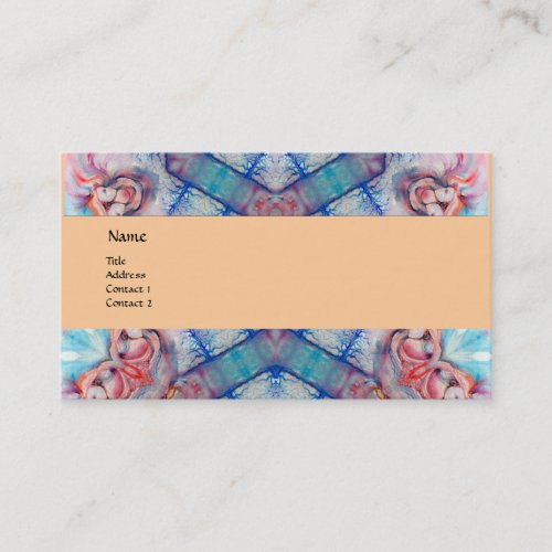 AVALON PSYCHEDELIC monogram pink purple blue Business Card