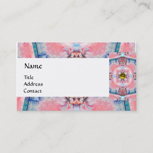 AVALON PSYCHEDELIC MONOGRAM yellow Business Card