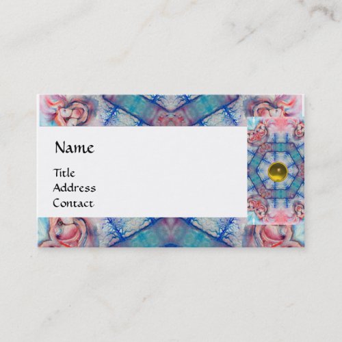 AVALON PSYCHEDELIC MONOGRAM yellow Business Card