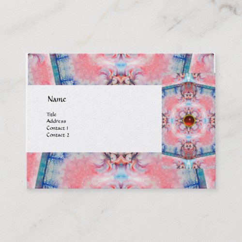 AVALON PSYCHEDELIC pink gem ruby platinum Business Card