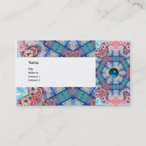 AVALON PSYCHEDELIC pink gem sapphire platinum Business Card