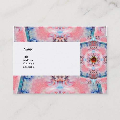 AVALON PSYCHEDELIC pink purple blue gem ruby Business Card