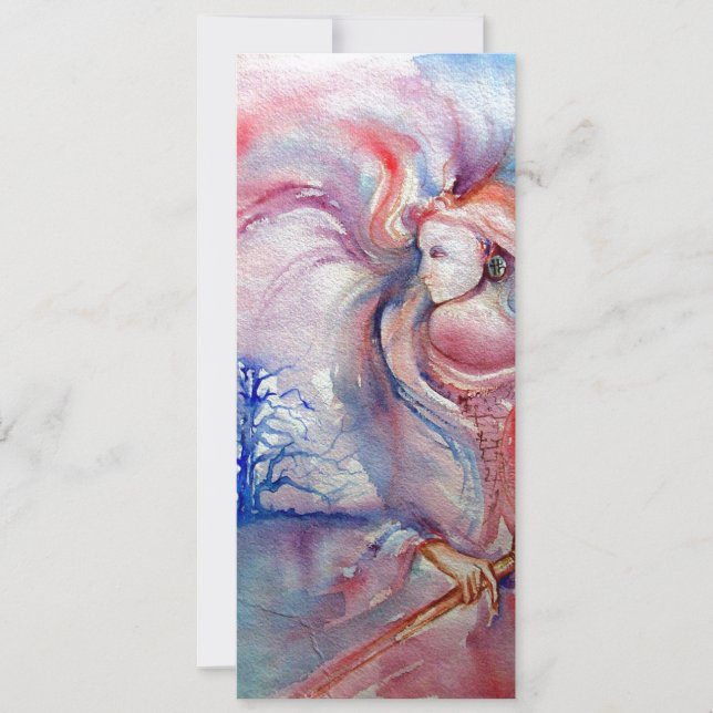 AVALON psychedelic pink purple blue white silver Invitation (Front)