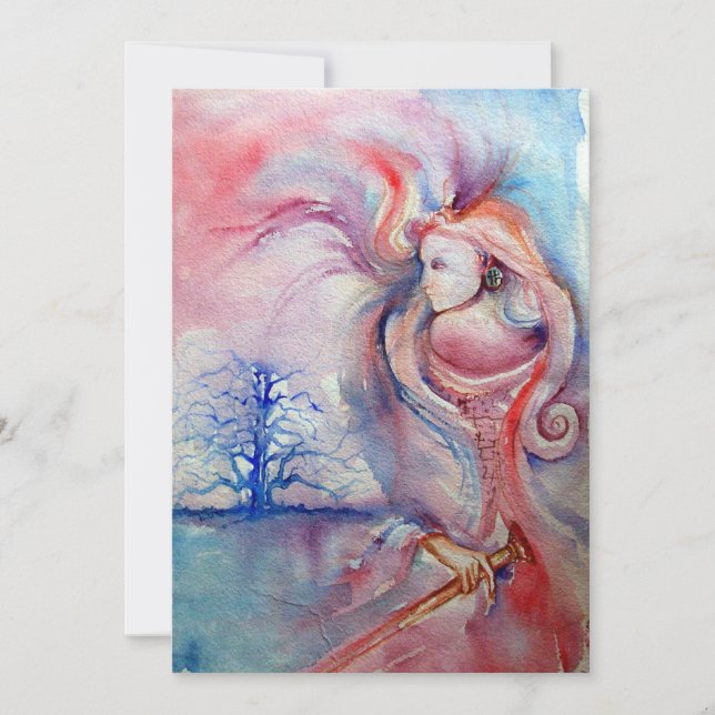 AVALON , soft pink purple blue violet Invitation (Front)