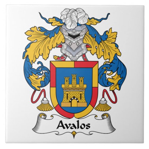 Avalos Family Crest Tile