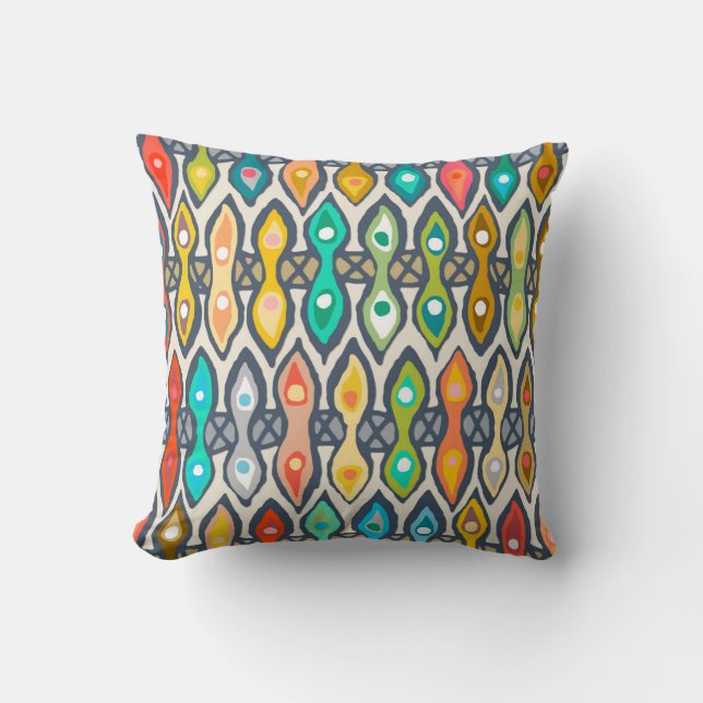 Avani ikat throw pillow (Front)