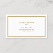 AVANT GARDE ART DECO LOGO with YOUR INITIALS Business Card (Back)