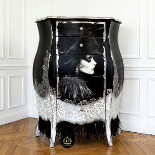 Avant-Garde Black and White Fashion Decoupage Tissue Paper