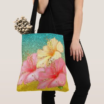 Avant Garde Floral Tote See Back by sharonrhea at Zazzle