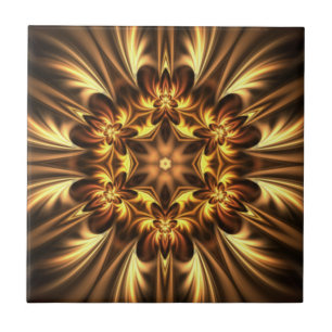 Avant-Garde ~ Gold Russet Black 052 ~ Ceramic Tile