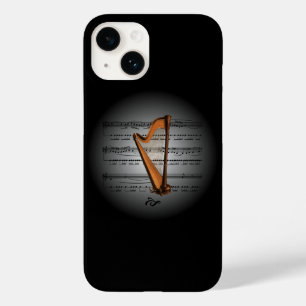 Avant Garde ~ Harp on Globe with Sheet Music ~ Case-Mate iPhone 14 Case