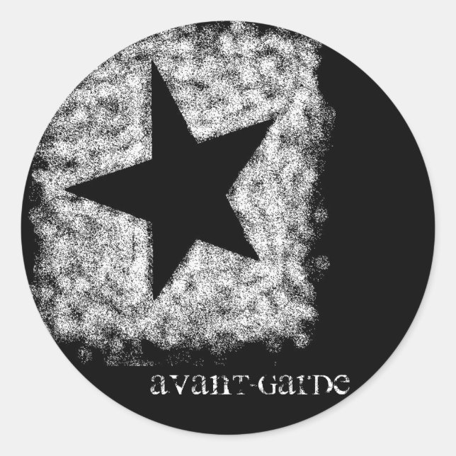 Avant-Garde (round) Sticker (Front)